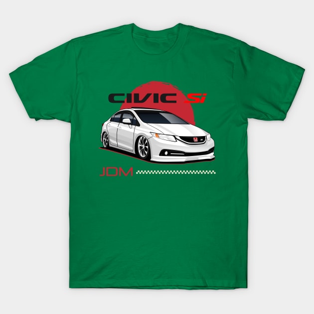 Civic SI JDM Cars T-Shirt by masjestudio